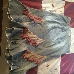 Denim skirt